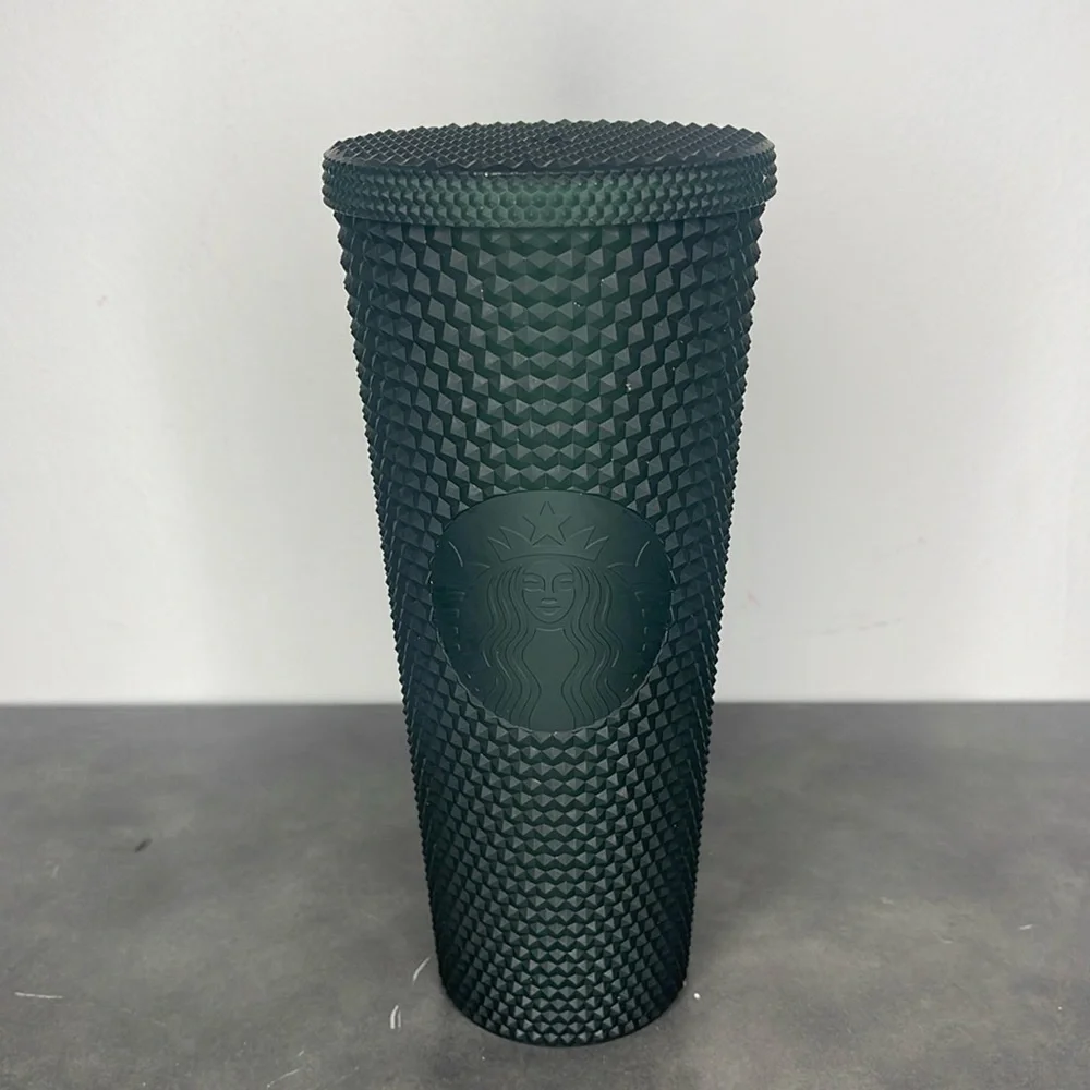 Starbucks Dark Green Jelly Studded Tumbler 24oz Venti
